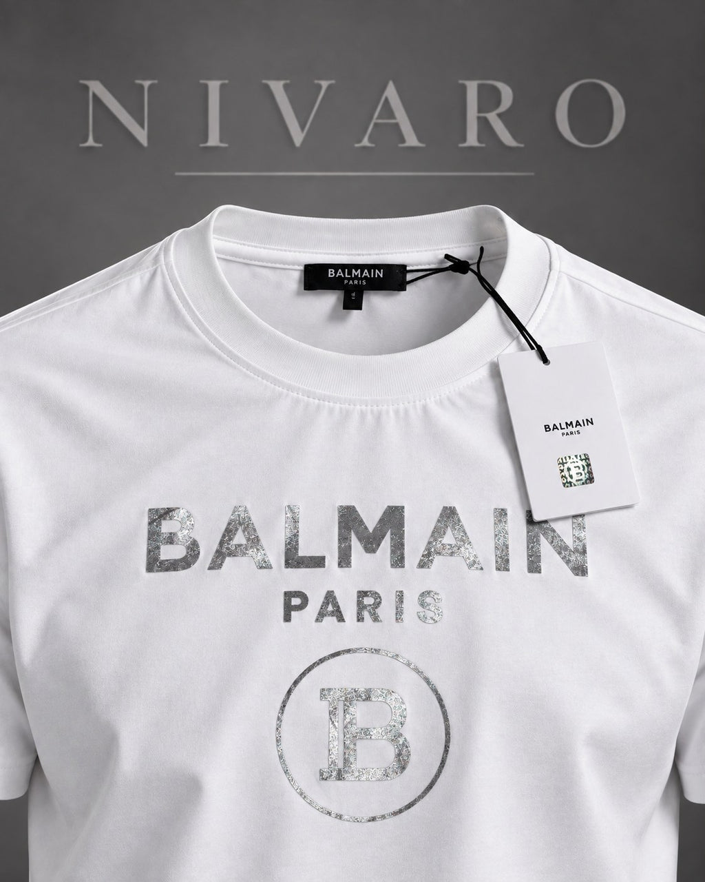 Remera Balmain Silver Paris