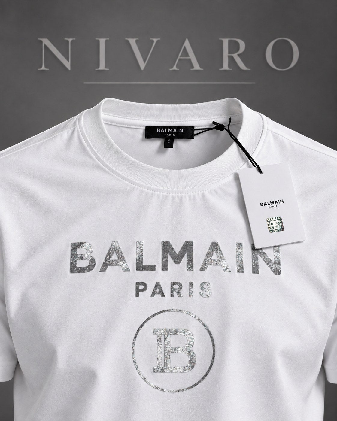 Remera Balmain Silver Paris