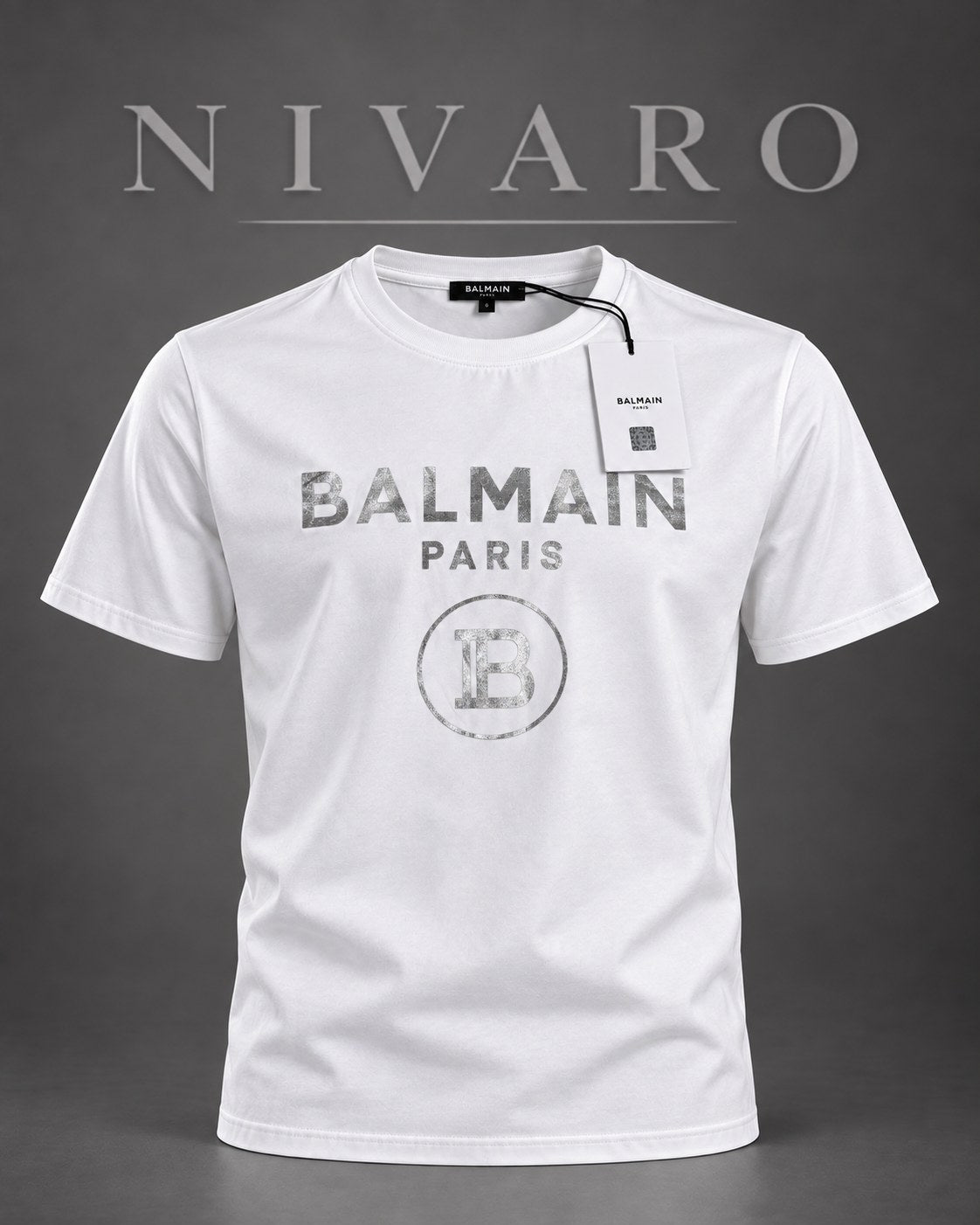 Remera Balmain Silver Paris