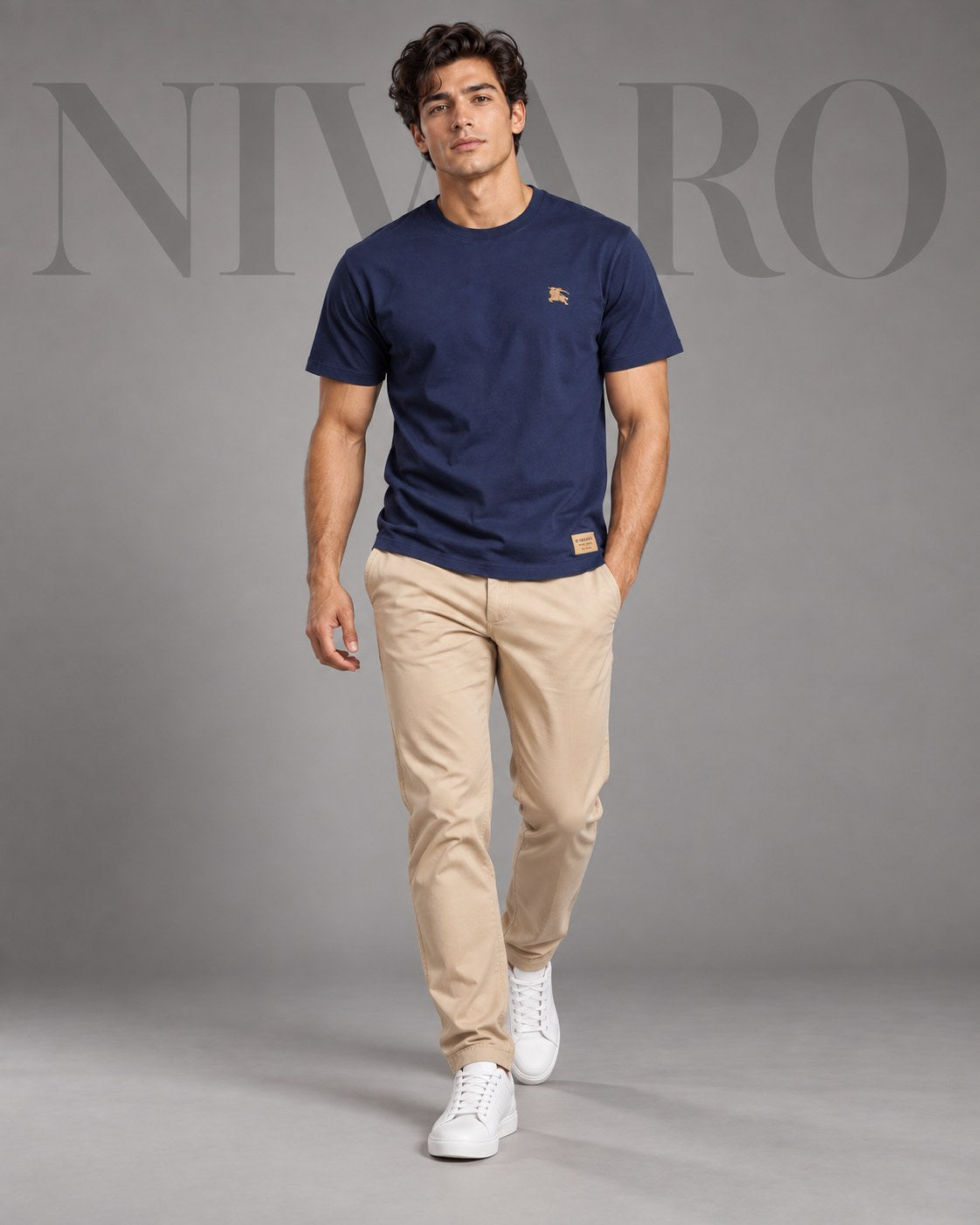Remera Burberry Navy Knight