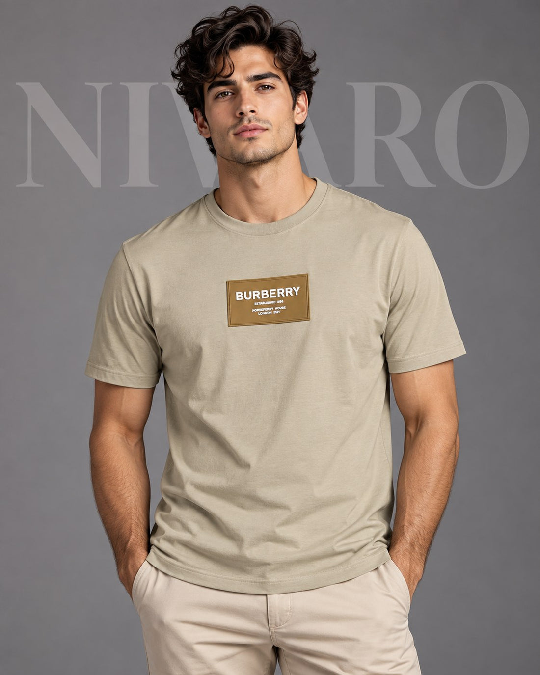 Remera Burberry Sand Label