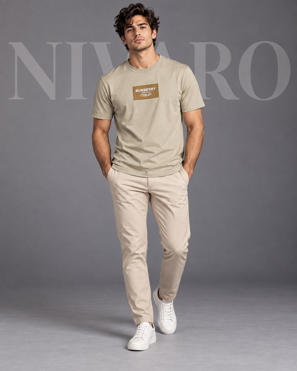 Remera Burberry Sand Label