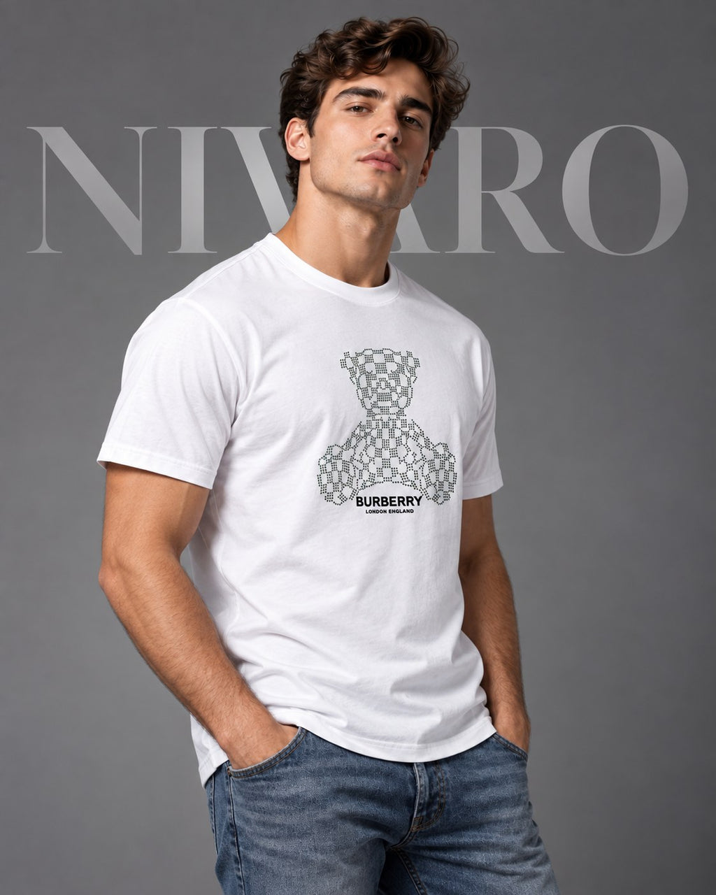 Remera Burberry Teddy Check