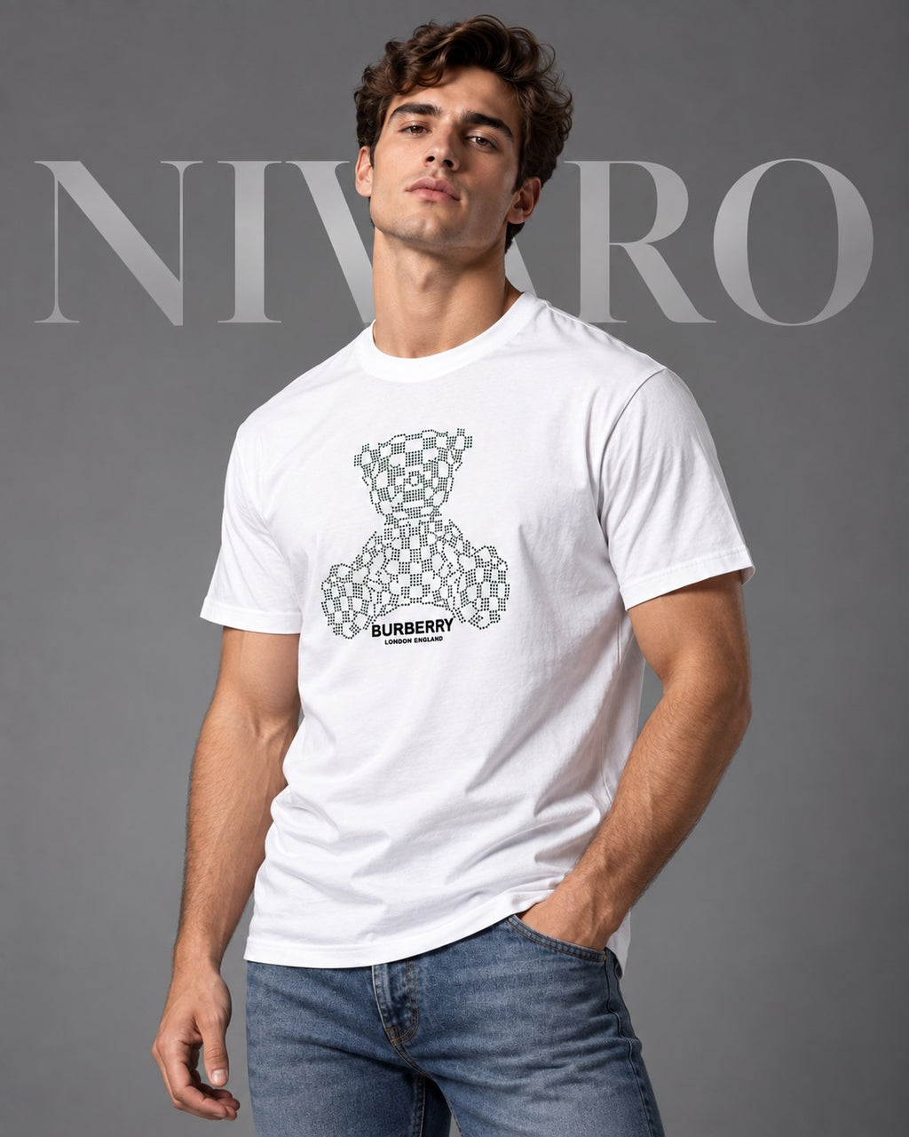Remera Burberry Teddy Check