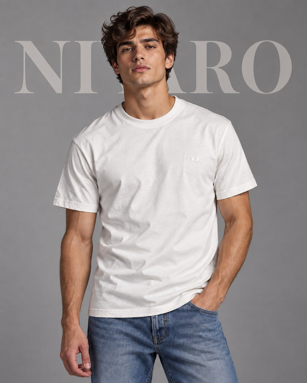 Remera Diesel Clean White