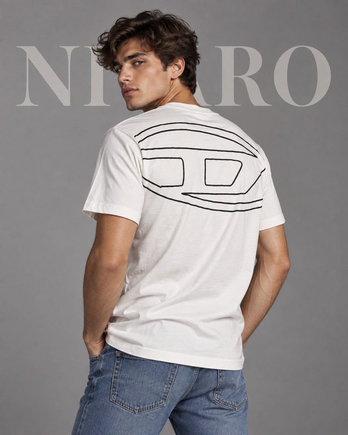Remera Diesel Clean White
