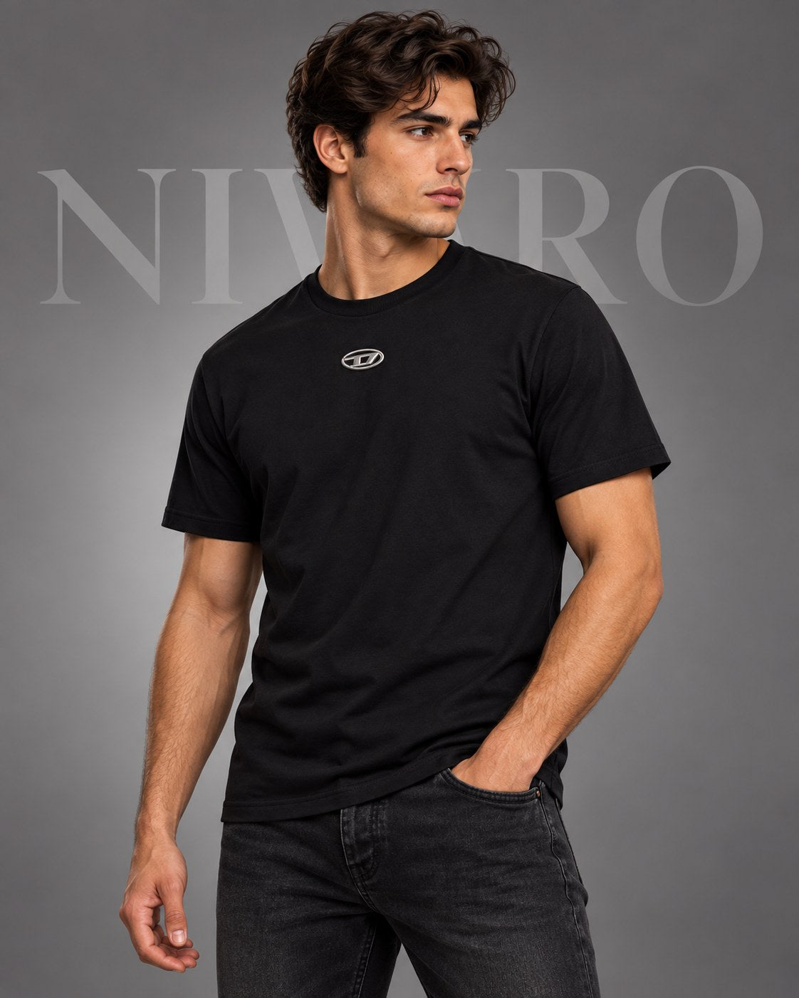 Remera Diesel Black Neon