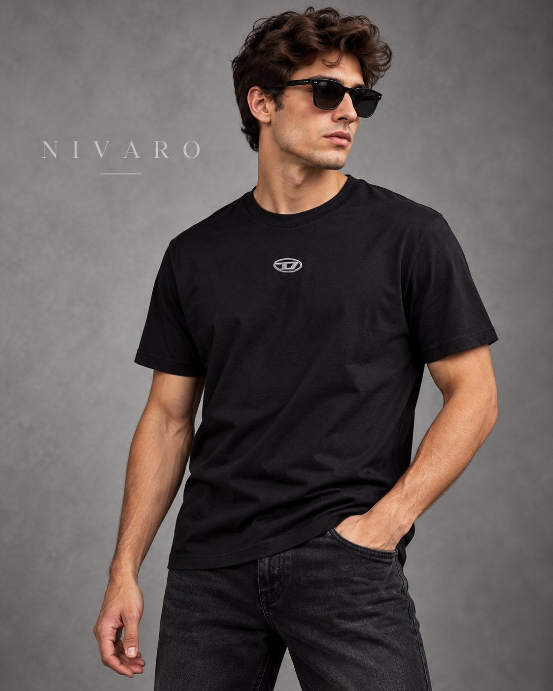 Remera Diesel Black Neon