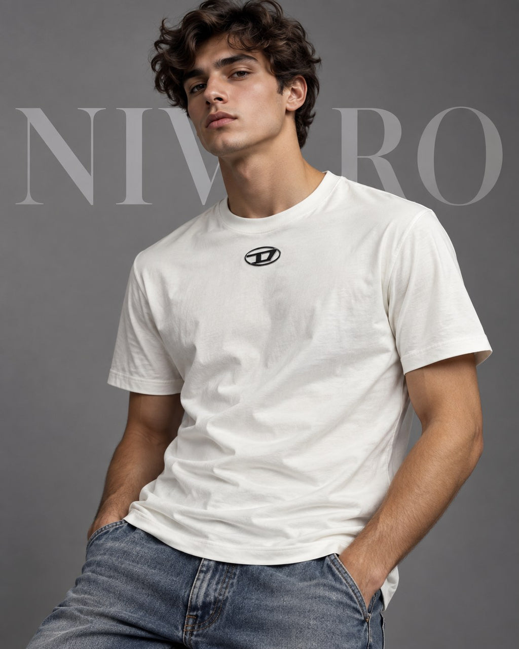 Remera Diesel Silver Oval