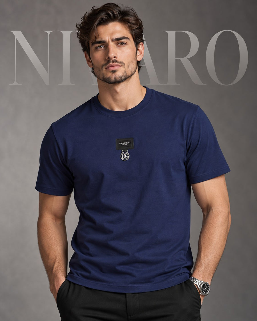 Remera Dolce & Gabbana Navy Plate