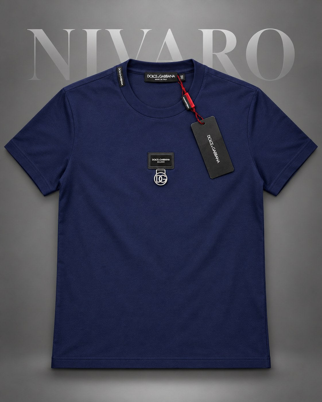 Remera Dolce & Gabbana Navy Plate
