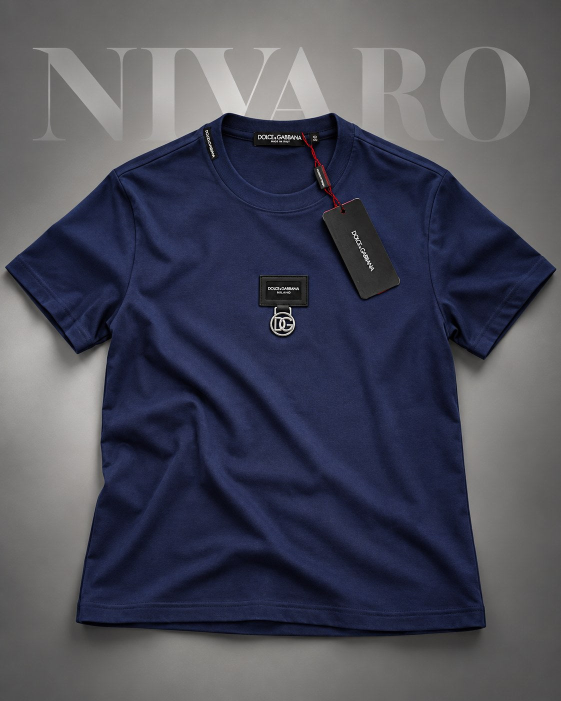 Remera Dolce & Gabbana Navy Plate