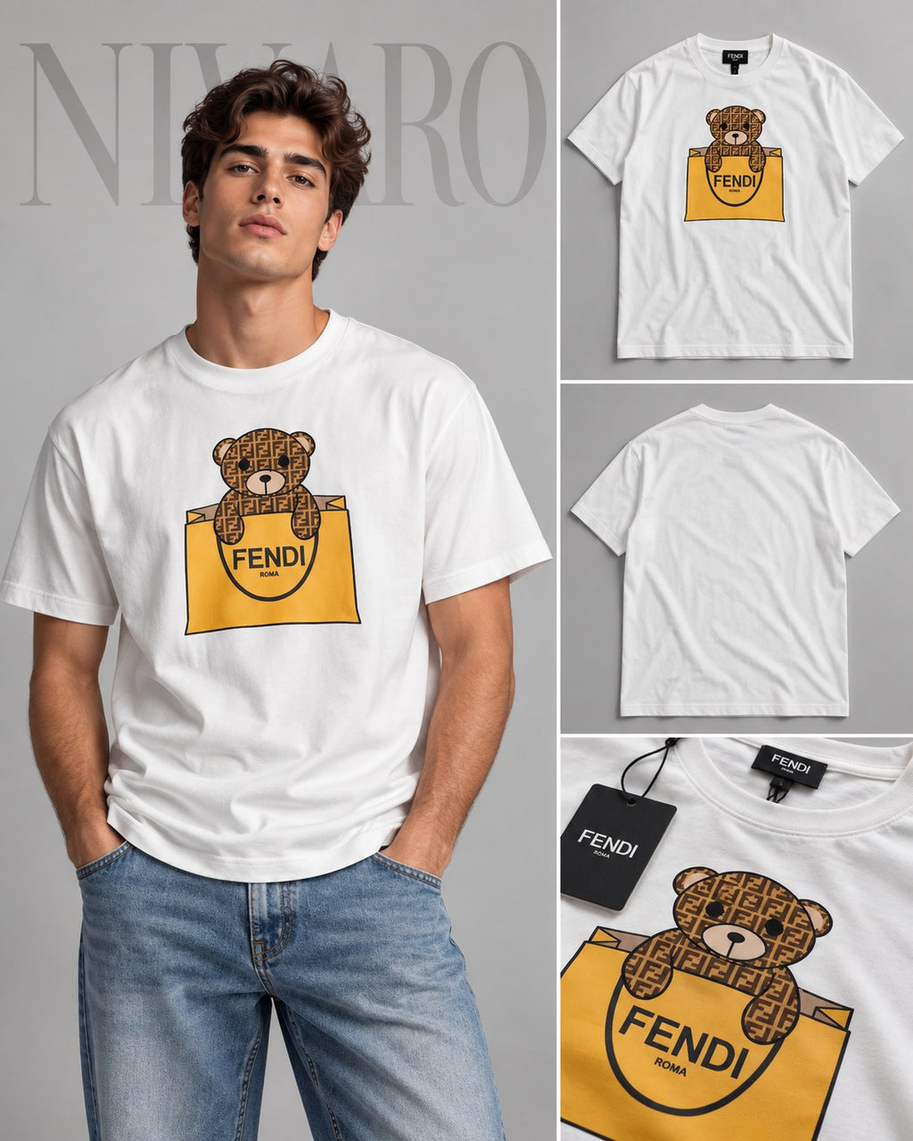 Remera Fendi Teddy Shopper