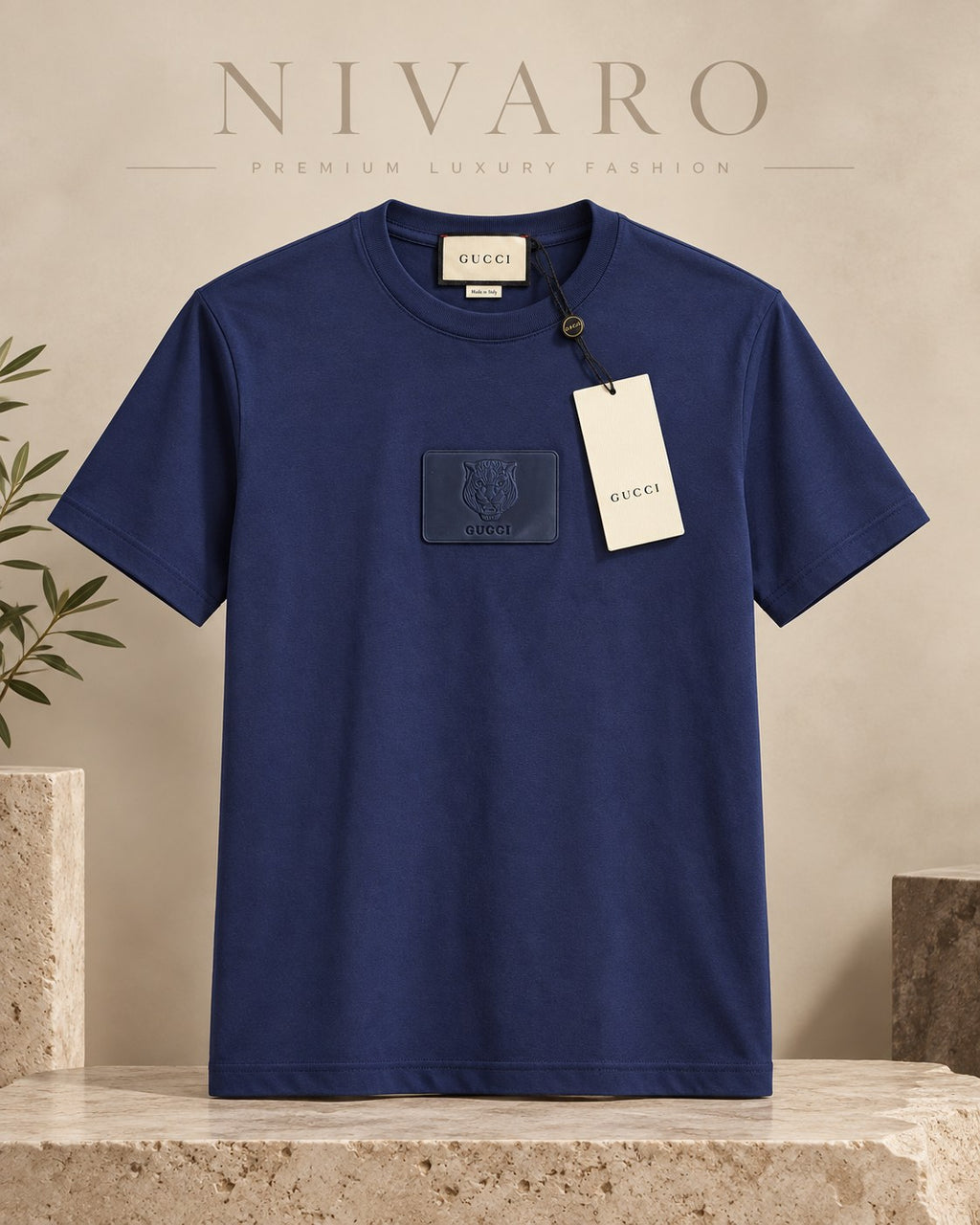 Remera Gucci Navy Tonal