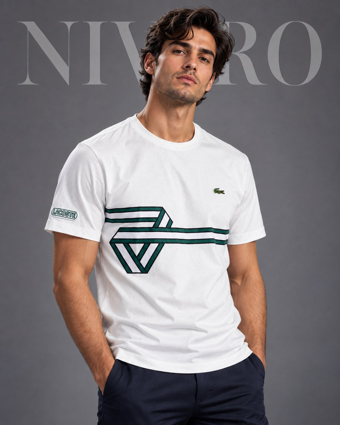 Remera Lacoste Green Wave