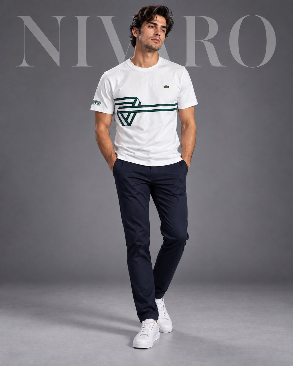 Remera Lacoste Green Wave