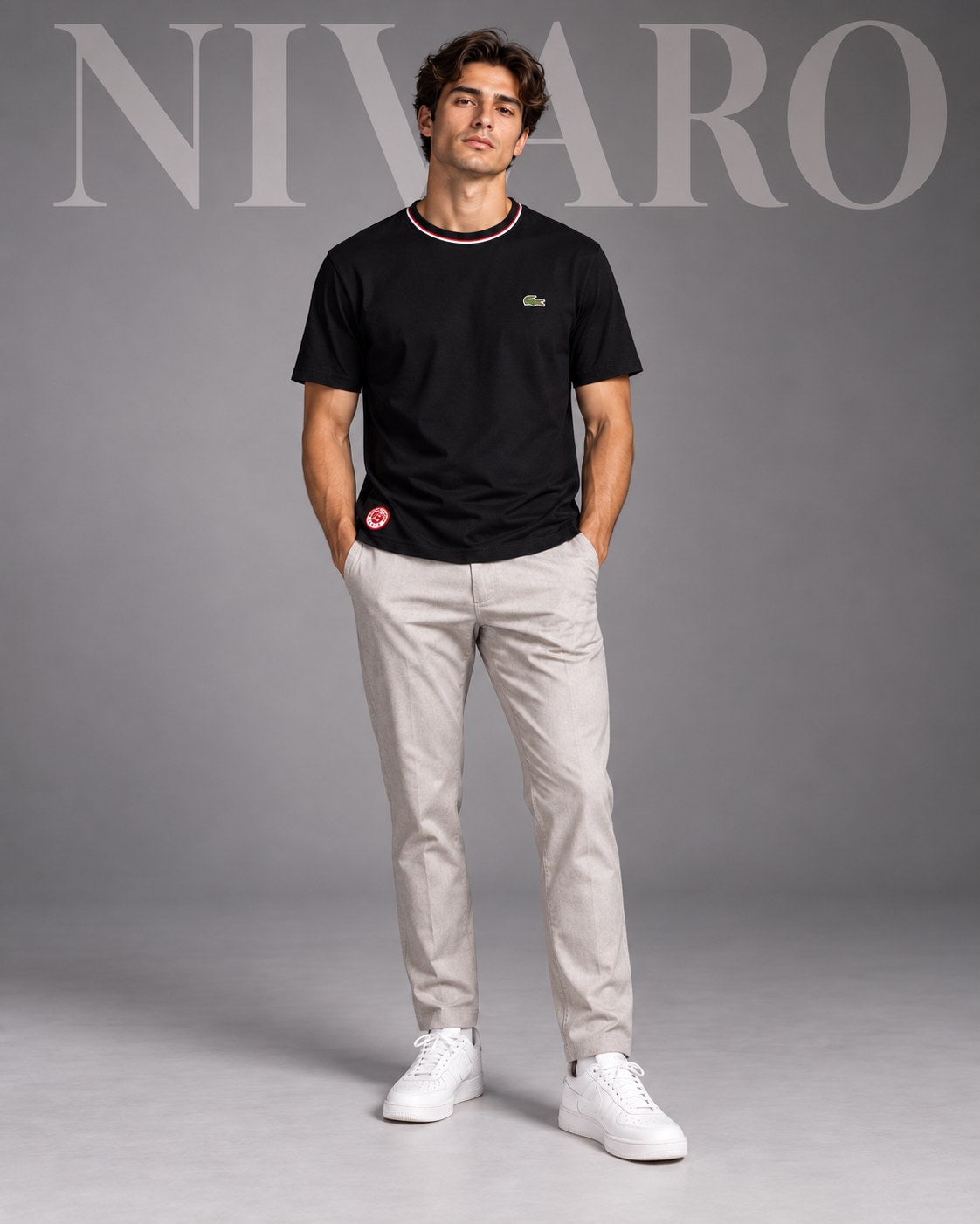 Remera Lacoste Grand Slam Black