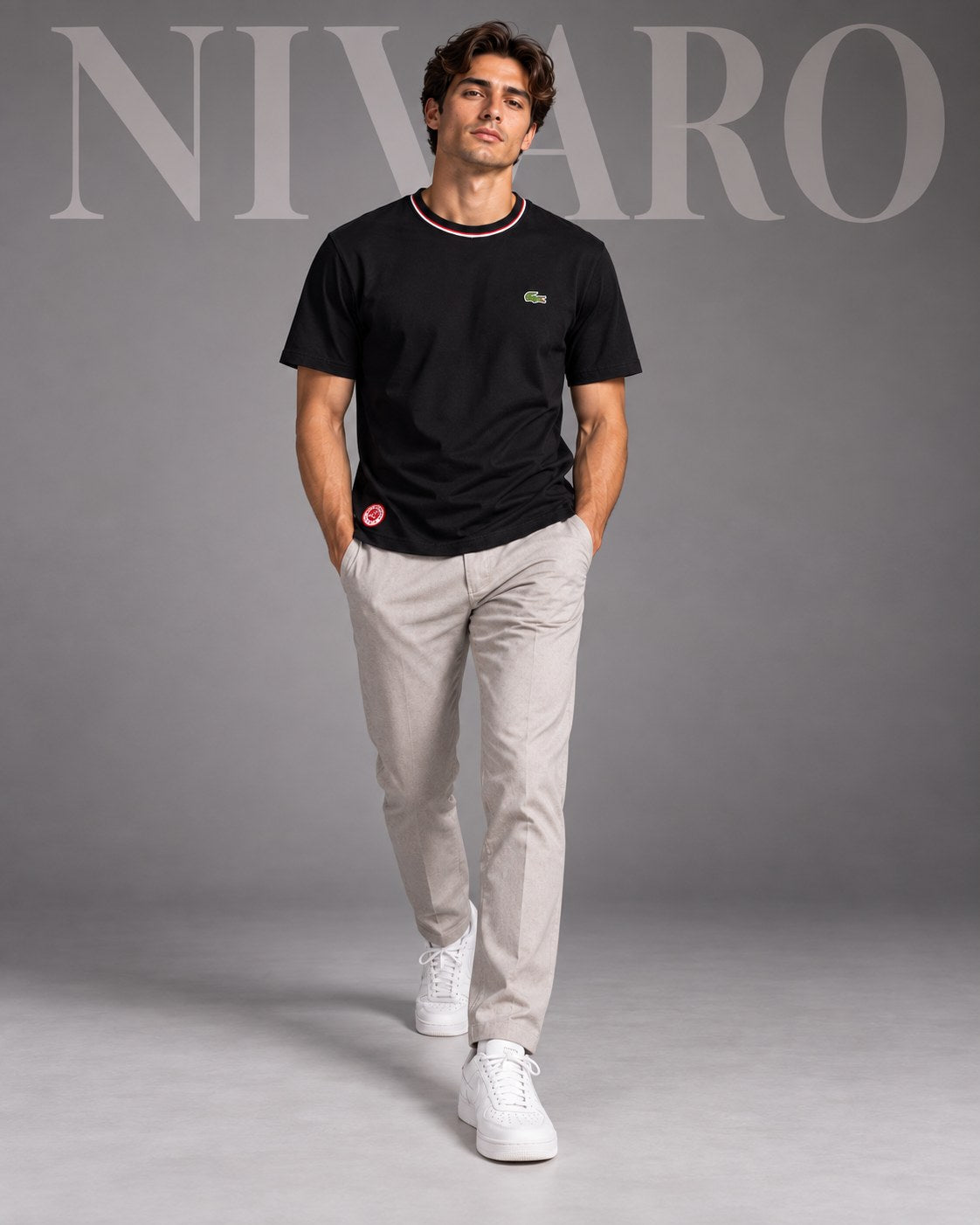 Remera Lacoste Grand Slam Black