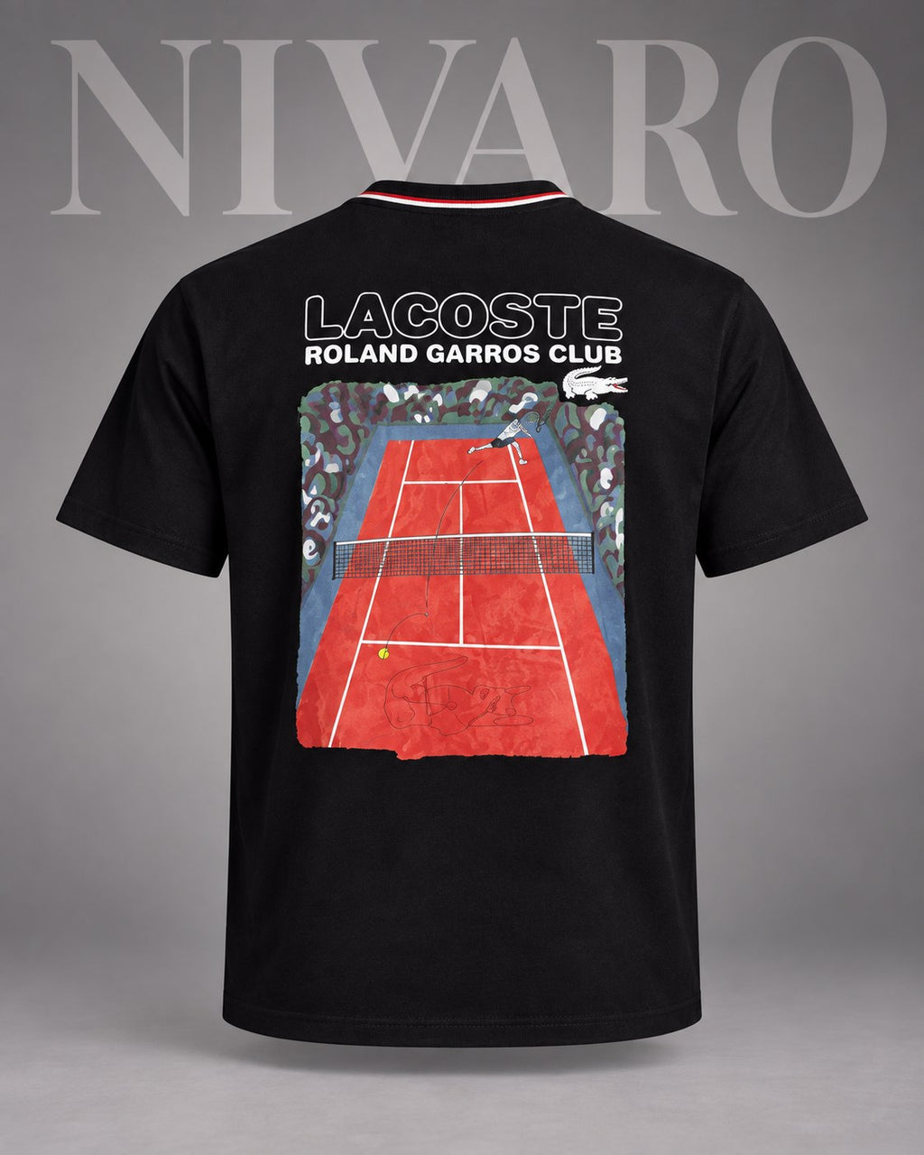 Remera Lacoste Grand Slam Black