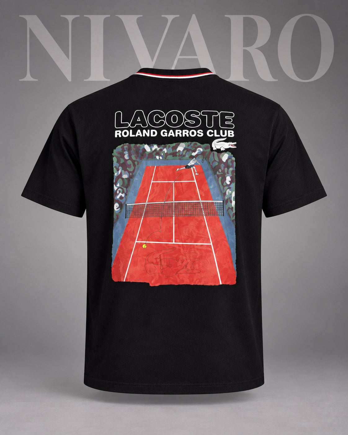 Remera Lacoste Grand Slam Black