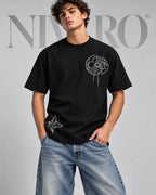Remera Louis Vuitton Black Flowers
