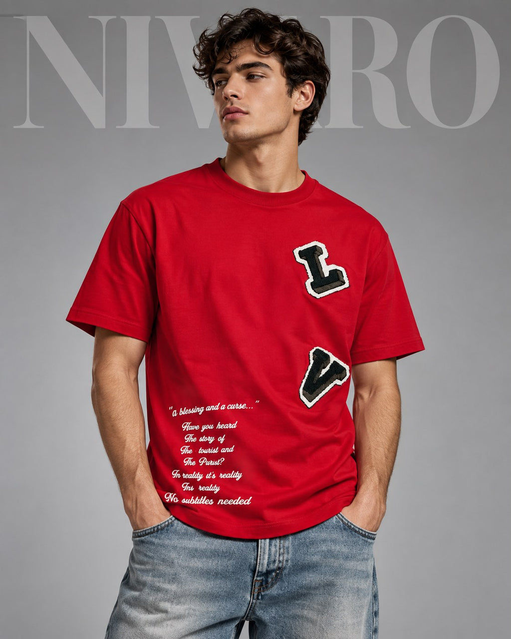 Remera Louis Vuitton Red Varsity