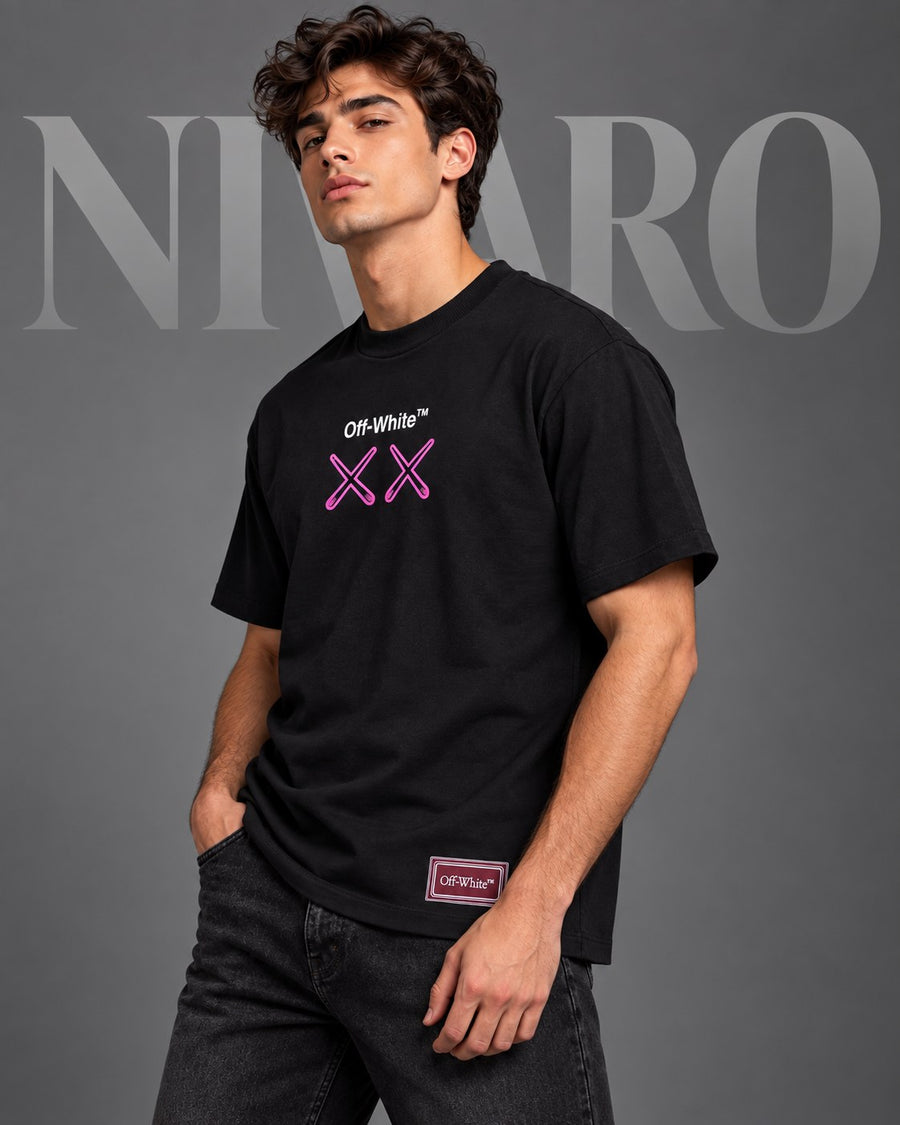 Remera Off-White Pink Arrows